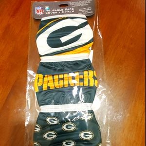 Green Bay Packers 3pk Face Coverings